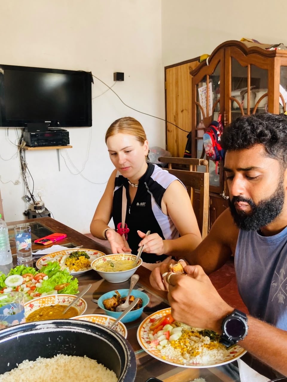 Sharing a Sri Lankan home-cooked meal